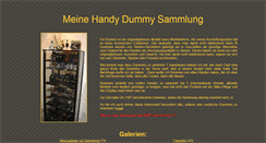 Desktop Screenshot of dummy-sammler.de