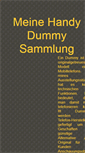 Mobile Screenshot of dummy-sammler.de